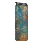 Blauwgroen Cooper Patina Thermosbeker (Geroteerd rechts)