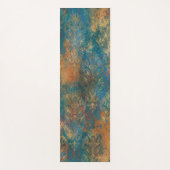 Blauwgroen Cooper Patina Yogamat (Voorkant)