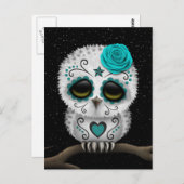 Blauwgroen dag van de dode suikerriet briefkaart (Voorkant / Achterkant)