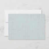 Blauwgroen  Damask Wedding RSVP (Achterkant)