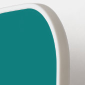 Blauwgroen de Naam van Kleurenmonogram Sjabloon Pickleball Paddle (Links Detail)