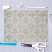 Blauwgroen demper tissuepapier (Craft)