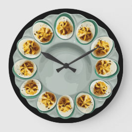 Blauwgroen Deviled Eggs  Dish Keuken Decor Grote Klok