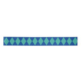 Blauwgroen Diamond Style Argyle Blue Ribbon Lint (Voorkant)