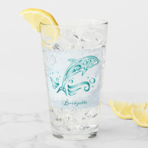 Blauwgroen dolfijn, speciaal glas
