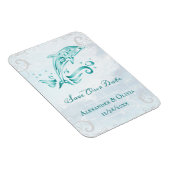 Blauwgroen Dolphin sparen de Datum Magnet Magneet (Rechterzijde)