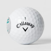 Blauwgroen Dragonfly - Aangepaste Golf Balls Golfballen (Logo)