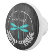 Blauwgroen Dragonfly Rustic Specialized Ceramic Kn Keramische Knop (Rechts)