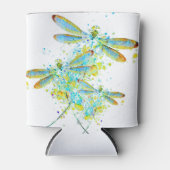 Blauwgroen Dragonfly-spier Blikjeskoeler (Voorkant)