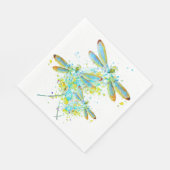 Blauwgroen Dragonfly-spier Servet (Hoek)