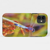 Blauwgroen dragonvlieg op rand Case-Mate iPhone case (Achterkant (horizontaal))