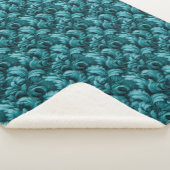 Blauwgroen dromen Sherpa Blanket Deken (3/4)