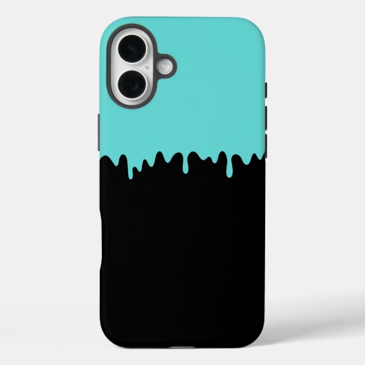 Blauwgroen druipend slijm Case-Mate iPhone case (Achterkant)