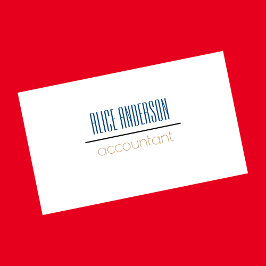 Blauwgroen eenvoudige geometrische moderne account visitekaartje