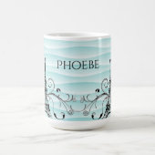 Blauwgroen Eiffeltoren Vlaanderen koffie-Mok Koffiemok (Center)