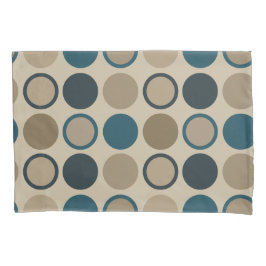 Blauwgroen en aanraakcirkels kussensloop