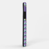 Blauwgroen en Amethist ZigZag Case-Mate iPhone Case (Achterkant/rechts)