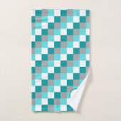 Blauwgroen en Aqua Gecontroleerd overeenkomend mon Bad Handdoek (Handdoek)