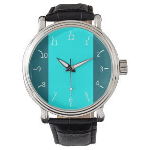 Blauwgroen en Aqua Suit Horloge