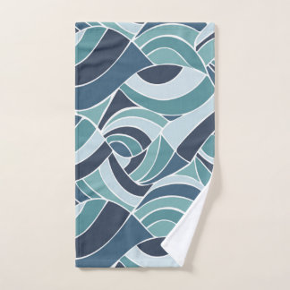 Blauwgroen en blauw ovenhanddoek handdoek