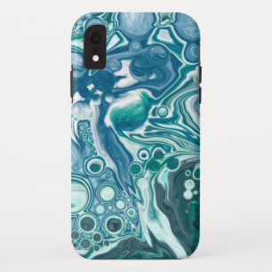 Blauwgroen en blauw Turquoise water iPhone XR Hoesje