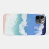 Blauwgroen en blauwe oceaangolven digitale kunst Case-Mate iPhone case (Achterkant (horizontaal))