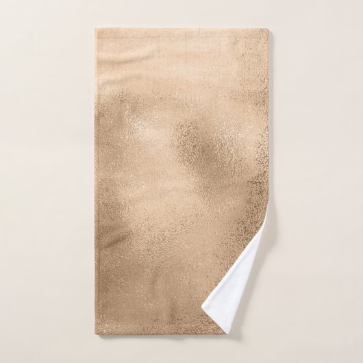 Blauwgroen en bruin ontwerp-monogrammen bad handdoek (Handdoek)