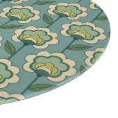 Blauwgroen en geel patroonpatroon snijplank (Hoek)