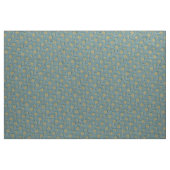 Blauwgroen en gele bloemen met groot formaat stof (Yard (91,4 cm))