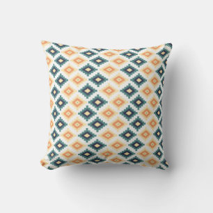 Blauwgroen en gele Native American Pillow Kussen