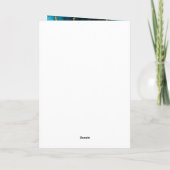 Blauwgroen en Gold Agaat Verjaardag Bedankkaart (Achterkant)