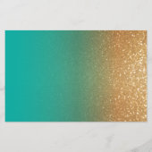 Blauwgroen en Gold Glitter - Programma (Achterkant)