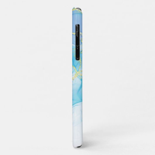 Blauwgroen en goud Case-Mate iPhone case (Achterkant/links)