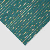 Blauwgroen en gouden pijlen tissuepapier (Detail)