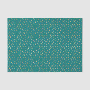 Blauwgroen en goudsterren tissuepapier