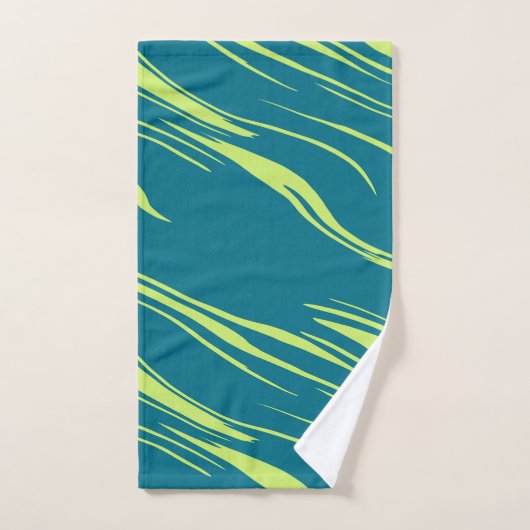 Blauwgroen en Groen abstract Bad Handdoek (Handdoek)