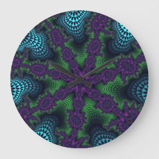 Blauwgroen en groene Starburst Grote Klok
