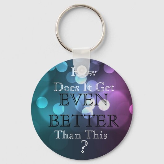 Blauwgroen en Lavender HDIGEBBT? Button Sleutelhan Sleutelhanger (Voorkant)