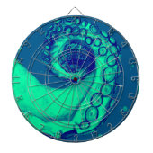 Blauwgroen en Navy Nautical Octopus Tentacle Dartbord (Voorkant)