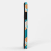 Blauwgroen en Oranje modellen Case-Mate iPhone Case (Achterkant/rechts)