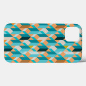 Blauwgroen en Oranje modellen Case-Mate iPhone Case (Achterkant (horizontaal))