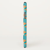 Blauwgroen en Oranje modellen Case-Mate iPhone Case (Achterkant / rechts)