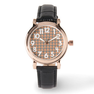 Blauwgroen en Oranje ventilatoren Horloge