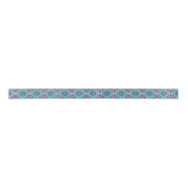 Blauwgroen en Paarse Mandala Bold geometrische sym Lint (Voorkant)