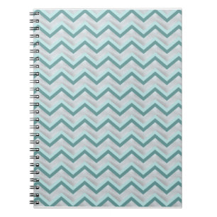 Blauwgroen en parels ZigZag Notitieboek