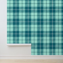 Blauwgroen en pastel Blauwgroen Tartan Plaid