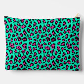 Blauwgroen en roze Leopard World's Best Work Mom Etui (Achterkant)