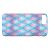 Blauwgroen en roze petaalpatroon Case-Mate iPhone case (Achterkant (Horizontaal))