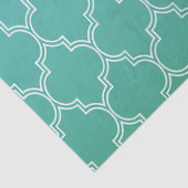 Blauwgroen en wit Abstract geometrisch patroon Tissuepapier (Detail)