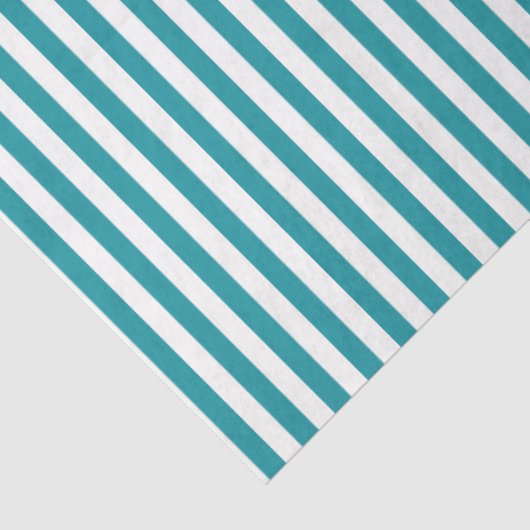 Blauwgroen en wit gestreept papier (Detail)